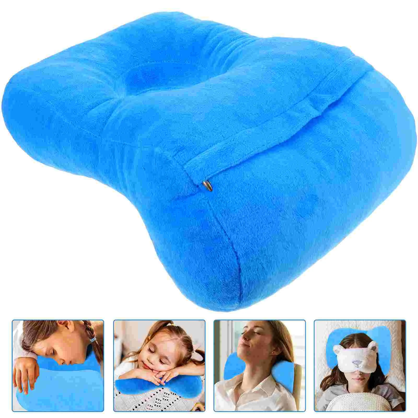

Pillow Neck Face Sleeping Desk Foam Napping Memory Cushion Head Down Office Support Portable Stomach Cradle Airplane Travel