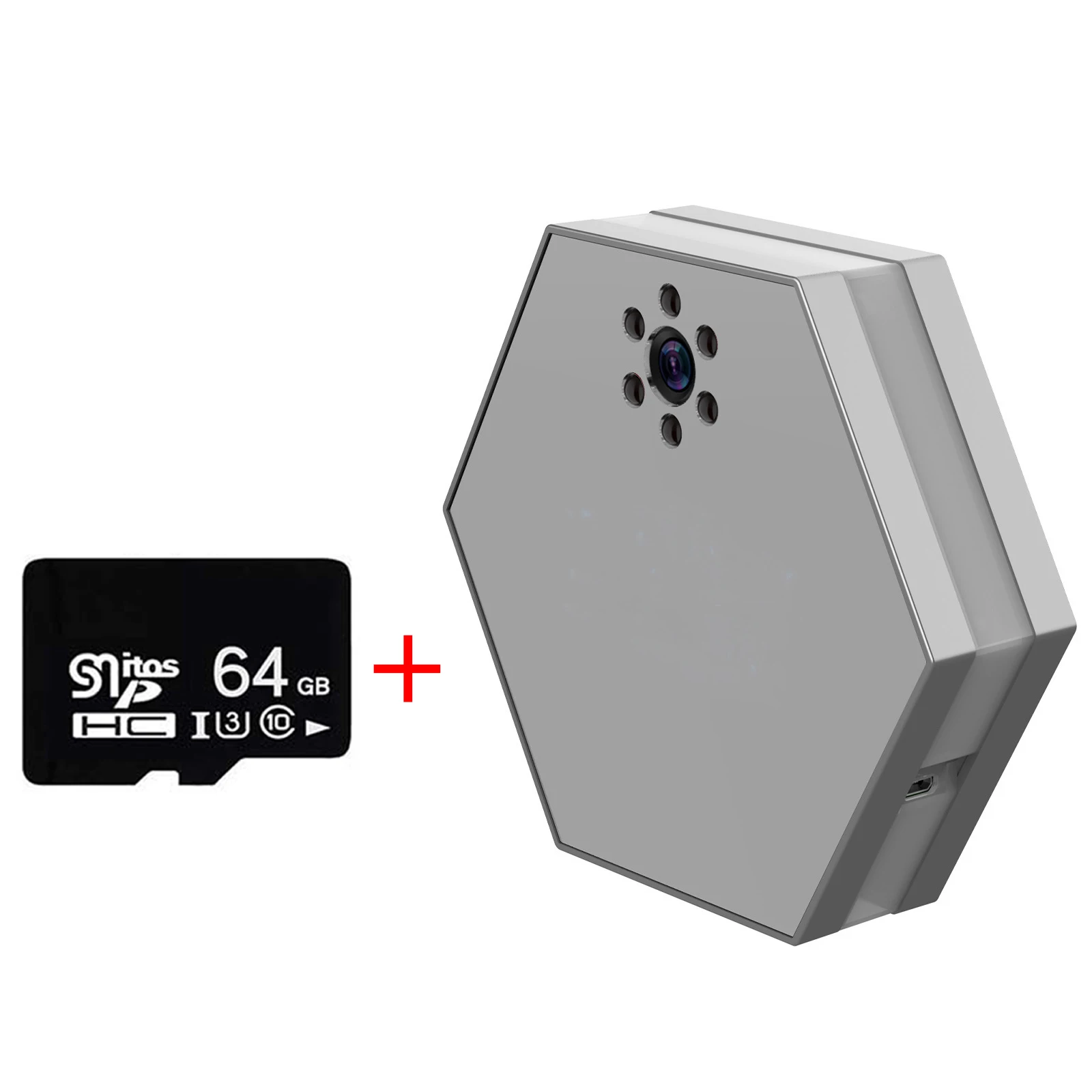 130 °   PTZ-будильник, мини-камера, цифровые часы из алюминиевого сплава, камеры 1080P, беспроводная Wi-Fi, ИК-видеокамера ночного видения, рекордер