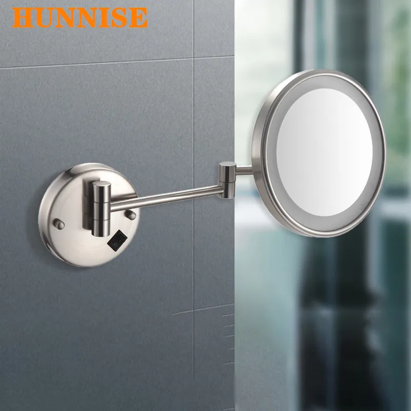 Bathroom Mirror Quality Brass Dual Arm Extend Folding Bathro