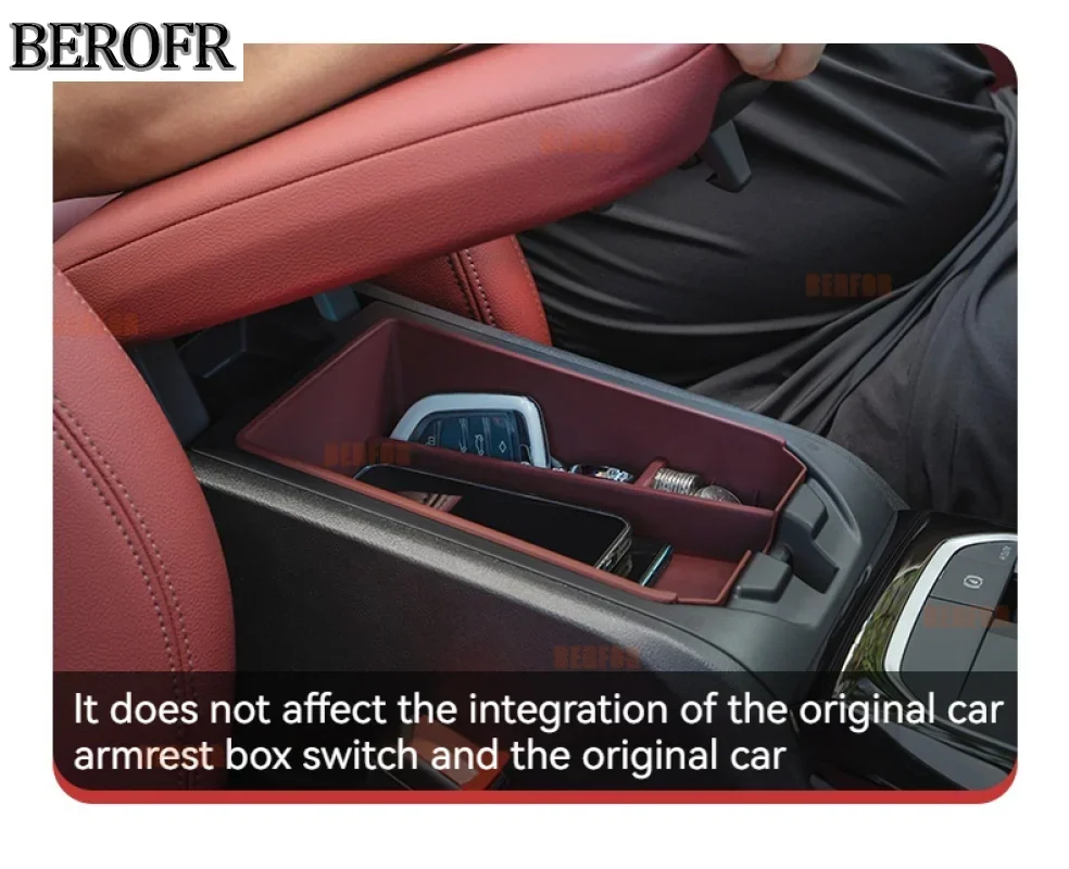 Фото Подлокотник с левым рулем, лоток для центральной консоли, подходит для BMW 7series i7 2023 G70 g11, подлокотник, поддон, резиновая центральная консоль №5