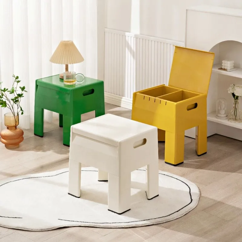 

Small simple foot stool home storage stool children ins stool comfortable small stool light luxury square stool vanity chair