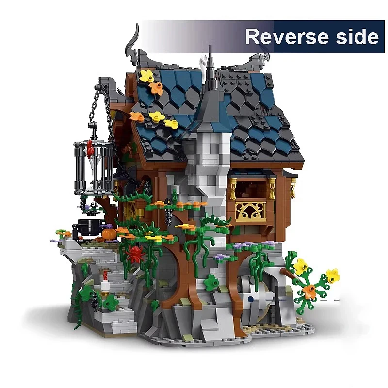 XMORK 033011 MOC средневековый дом ведьмы модель строительные блоки кирпичи