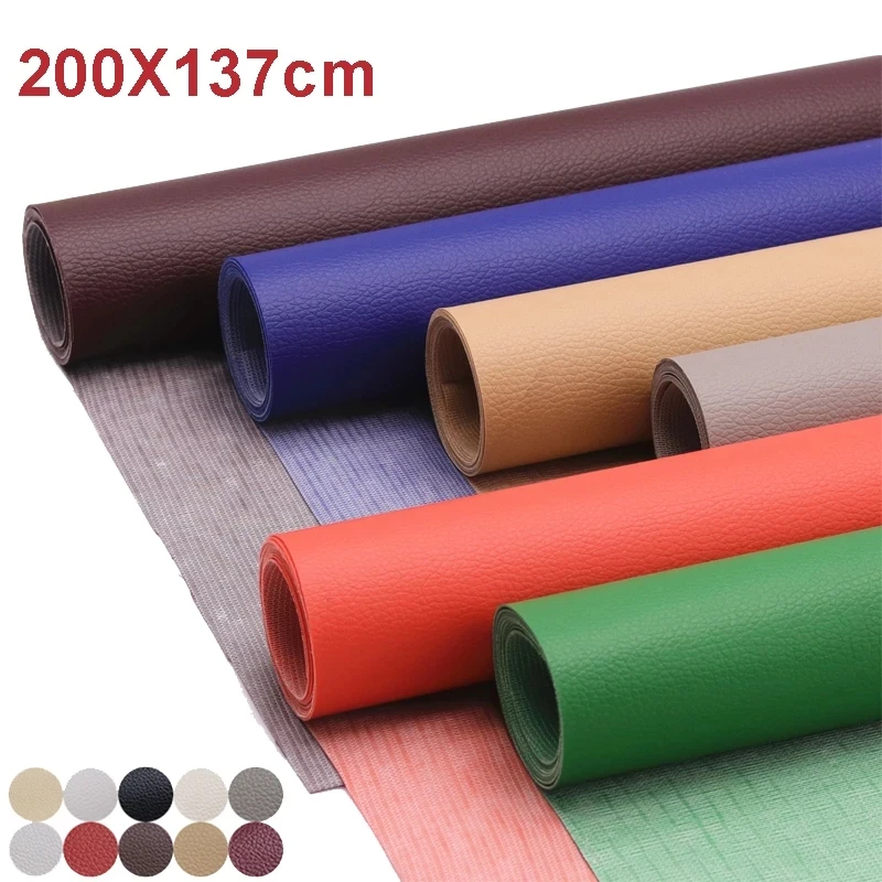

200x137cm Large Self Adhesive Fix Patch Leather No Ironing Sofa Stick-on Repairing PU Fabric Sticker Subsidies Patches Scrapbook