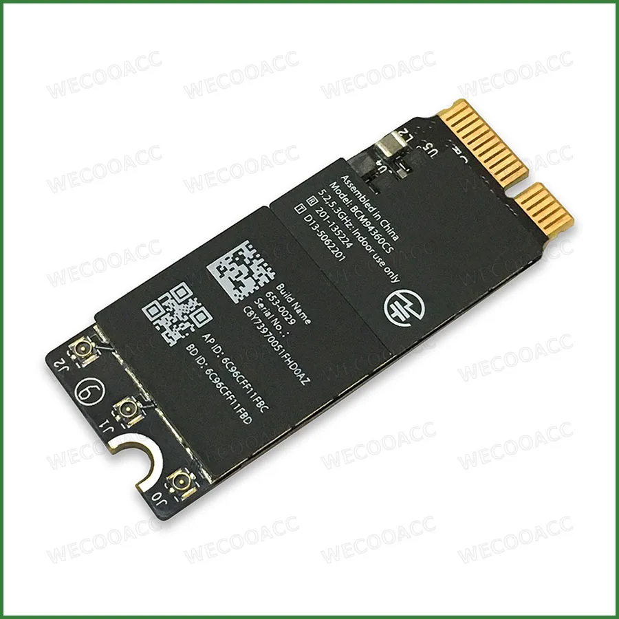Протестированная Bluetooth Wi-Fi карта BCM94360CS для Macbook Pro Retina A1398 A1502 2013 2014 лет - купить по