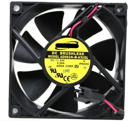 Новый оригинальный двухшаровой инверторный вентилятор ADDA, 80*80*25, 24 В, 0,10 А, 8 см, 3 линии