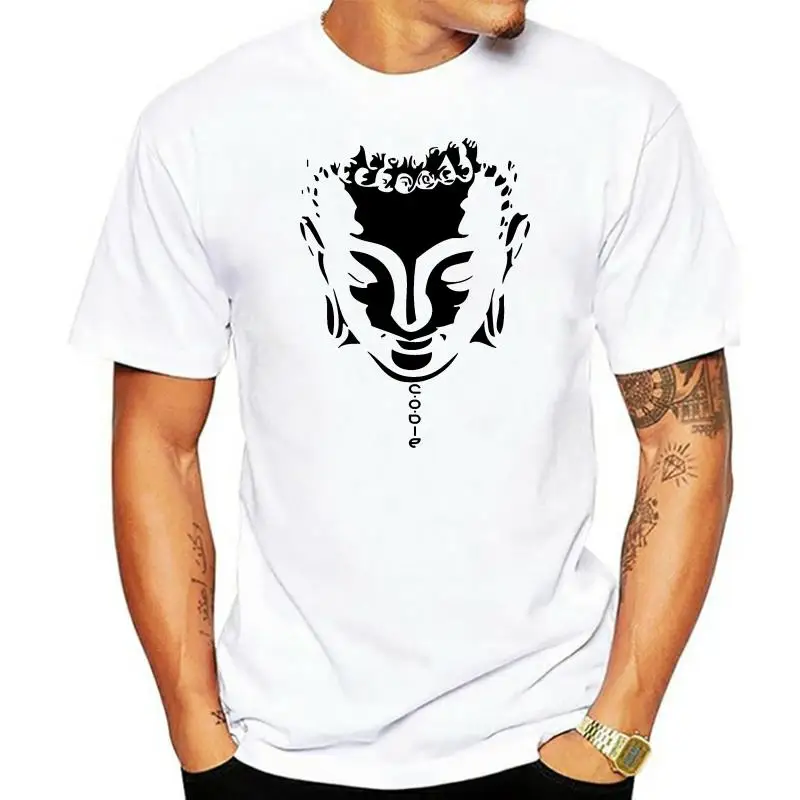 

Buddha Face Ramadan Indian Buddhism White T Shirts High Quality Sweatshirt Mohammedanism Men Tshirts Cotton Fabric