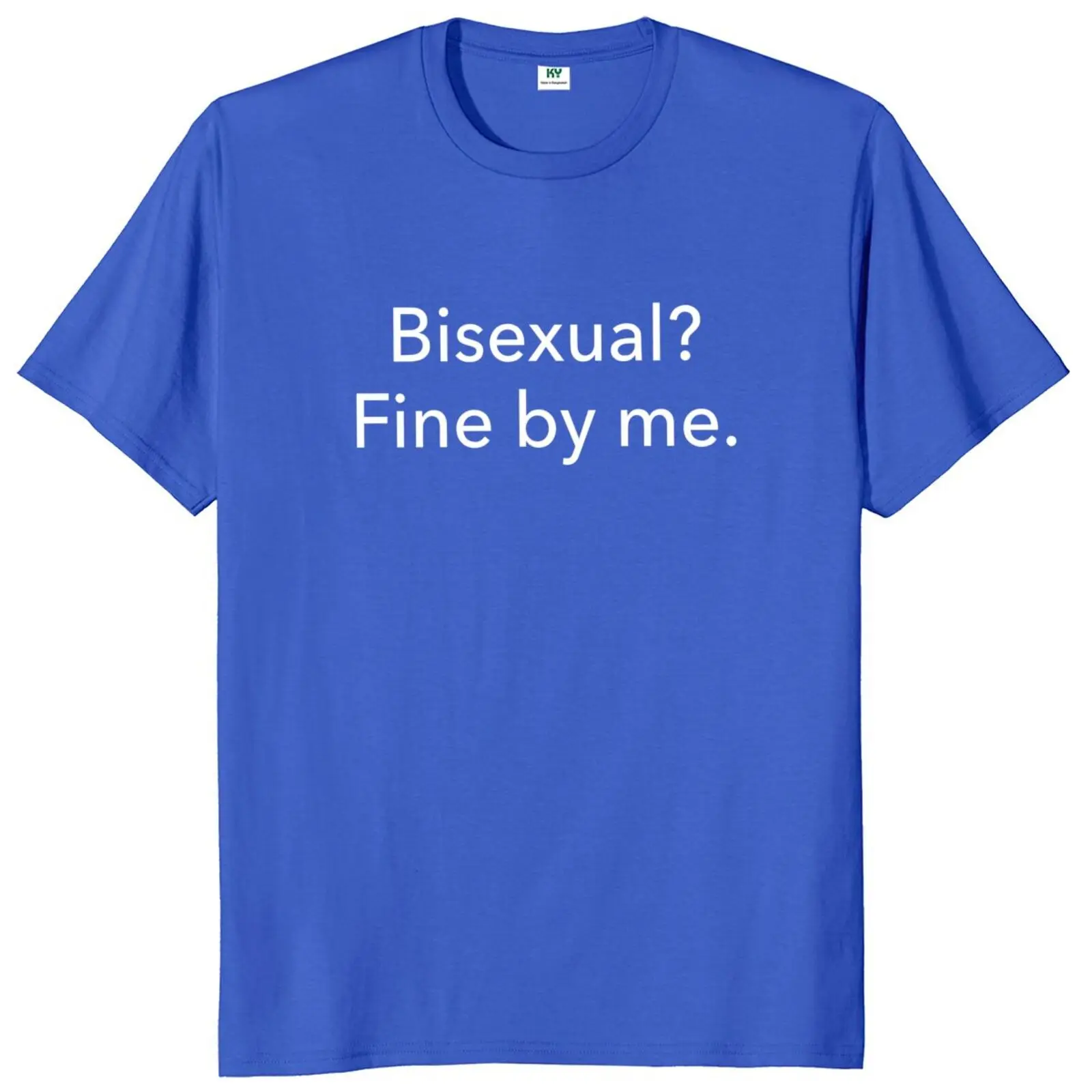 Футболка Bisexual Fine By Me смешная футболка ЛГБТ с мемом Подарочная юмором Футболки