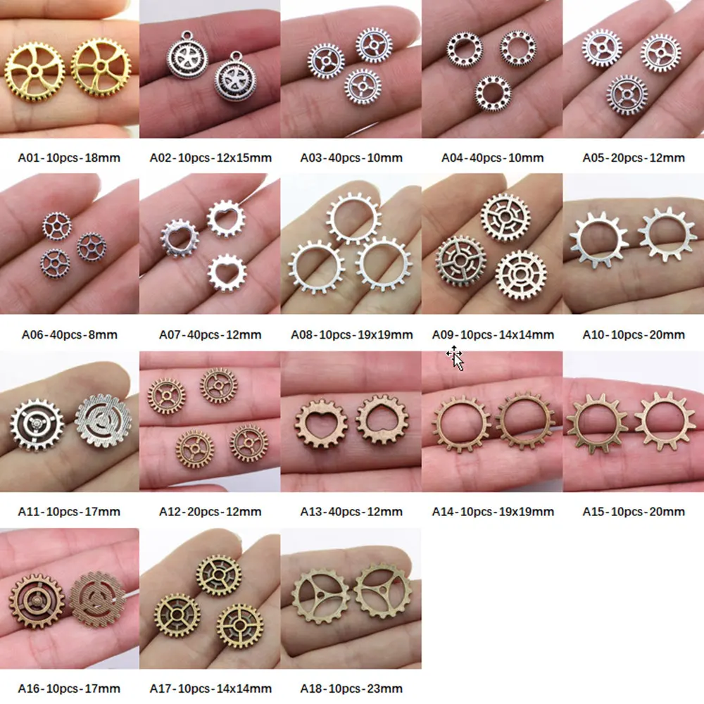 

Gear Charm Pendant Jewelry Findings Components Handmade