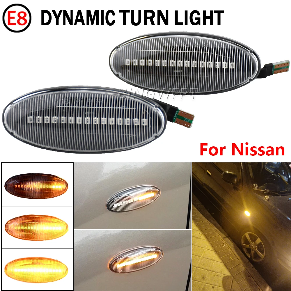 

Для Nissan Navara D22 NP300 1998-2005 Datsun Frontier Fair PickUp Terrano Skystar автомобильный Боковой габаритный фонарь индикатор ретранслятор