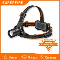 superfire hl70 p50 15w powerful led headlamp high power headlight use 18650 rechargeable lantern for camping flashlight