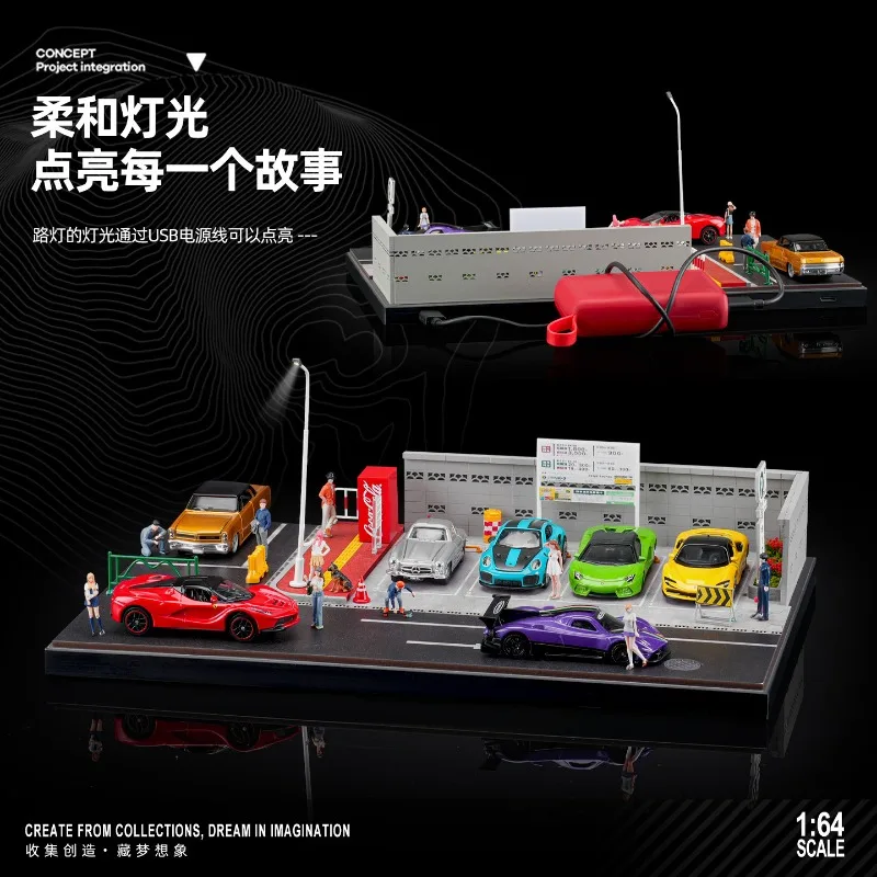 Коллекционная модель в масштабе 1:64: миниатюрная сцена японской парковки, праздничный подарок-игрушка для мальчиков. (art.: 3920da12fa4cc) - 3920da12fa4cc