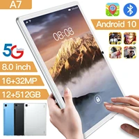 android tablet pc a7 global version 8 0 inch 12gb 512gb 1632mp wps office google play gps 5g dual sim netbook wifi laptop
