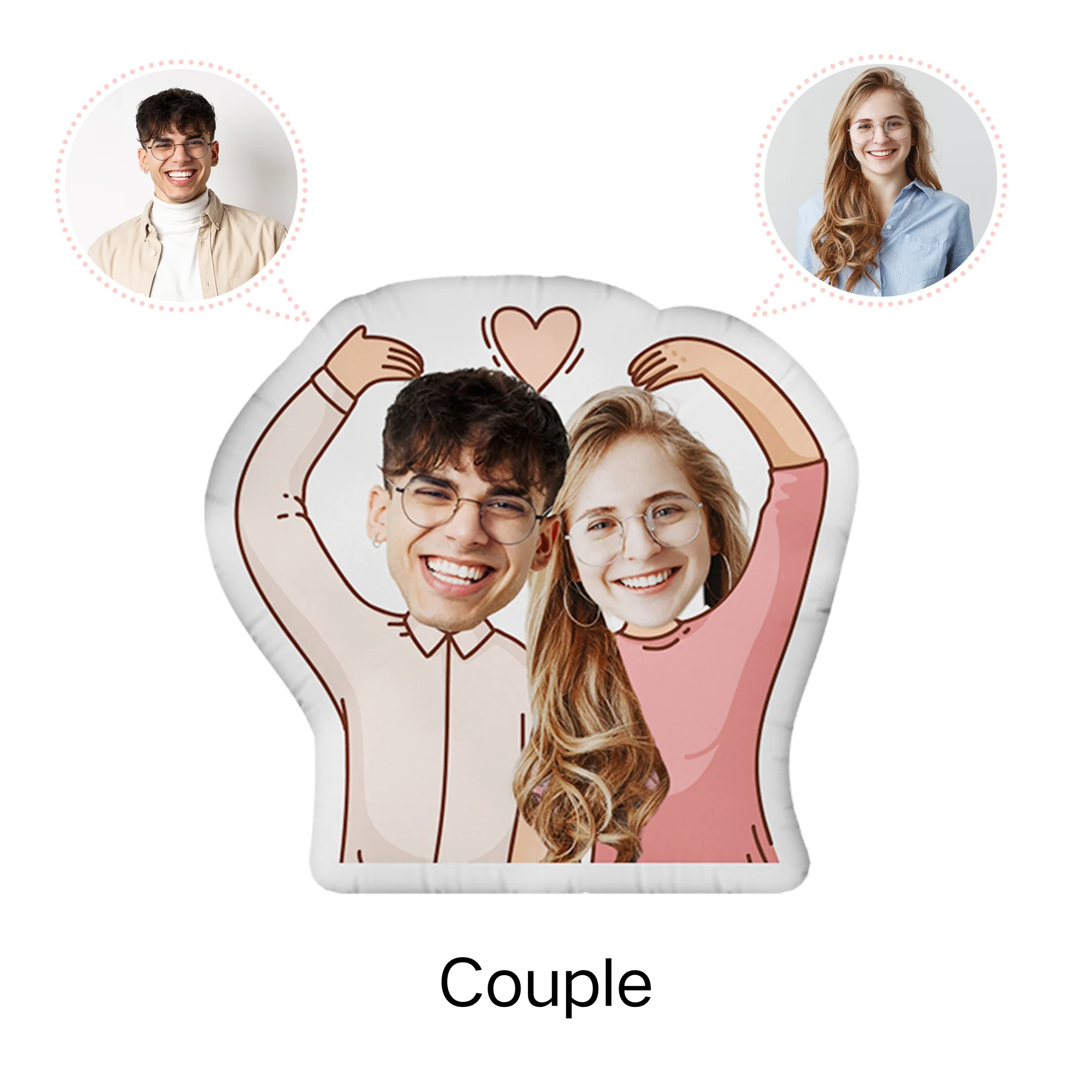 

Персонализированная подушка из полиэстера/хлопка