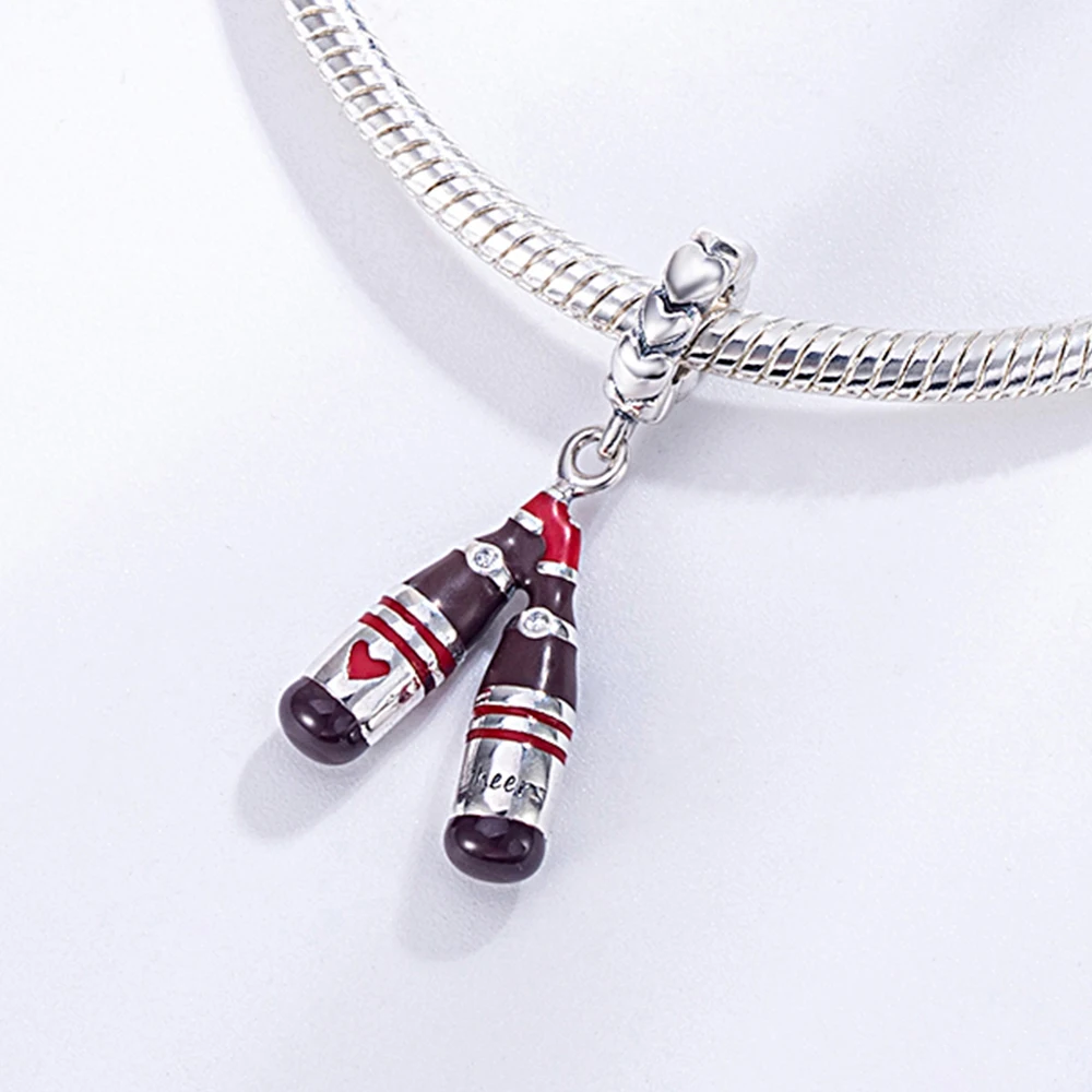 Подвеска сердце с двойной бутылкой HANZHISHI