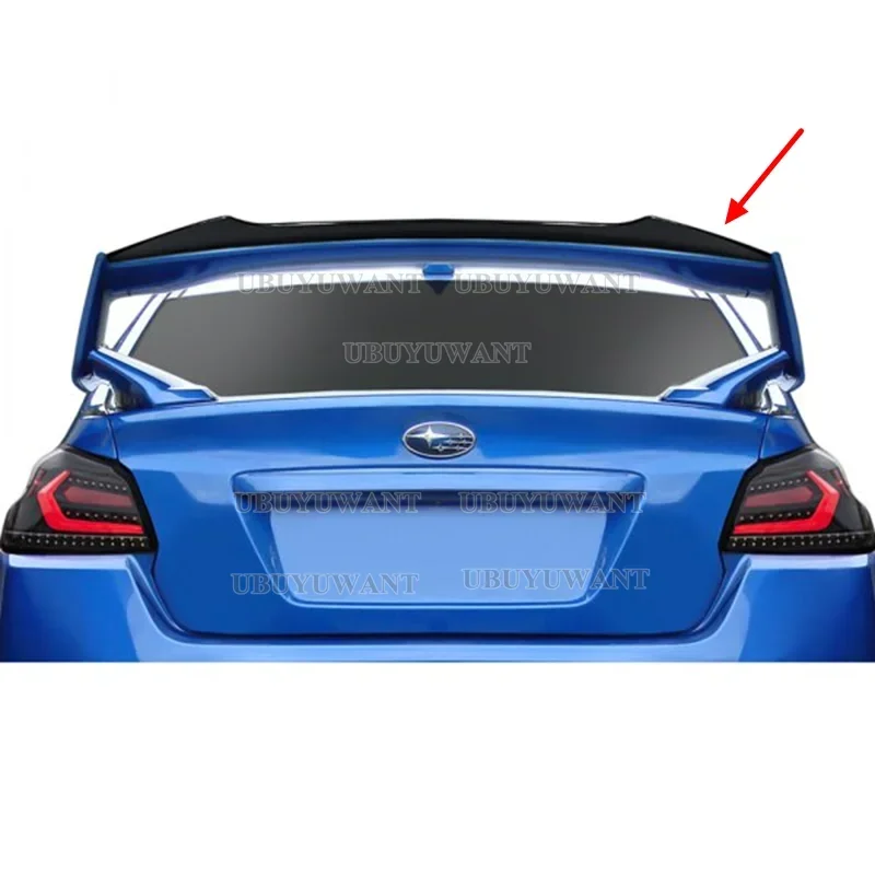 

UBUYUWANT подходит для 2015 2016 2017 2018 2019 2020 2021 Subaru WRX STI 4th Gurney откидной задний спойлер для багажника из настоящего углеродного волокна