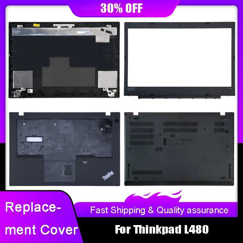 

Новая задняя крышка ЖК-дисплея для ноутбука Lenovo Thinkpad L480 Series, передняя панель, Упор для рук, верхняя нижняя базовая крышка, аксессуары, задняя крышка, черный