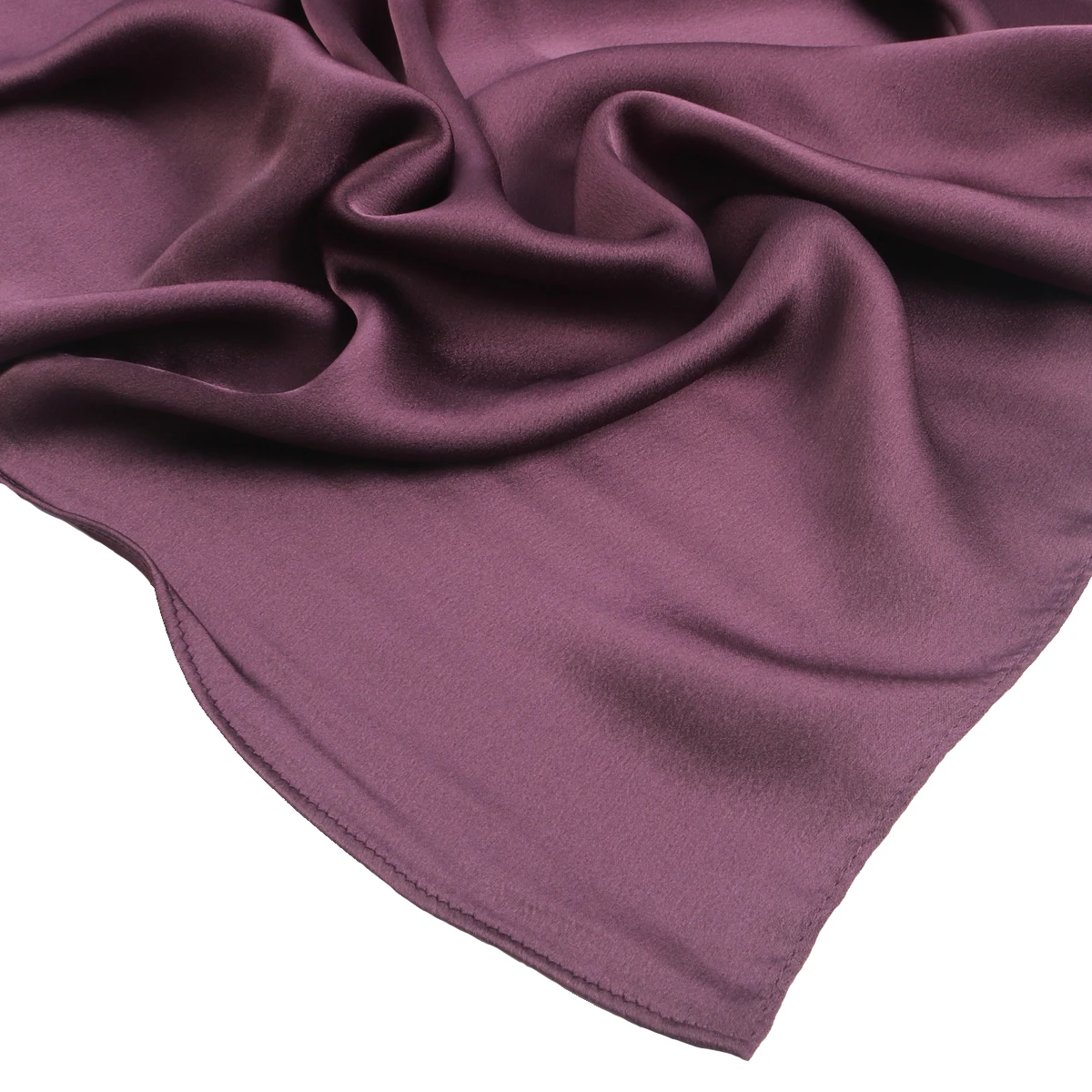 Премиум атласный шелковый хиджаб женский матовый блестящий мусульманский