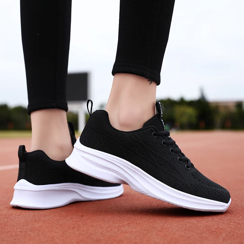 Women's Tennis Shoes Anti Skid Woman Sneakers Comfortable Lace UpOutdoor Sports Casual Walking Shoes