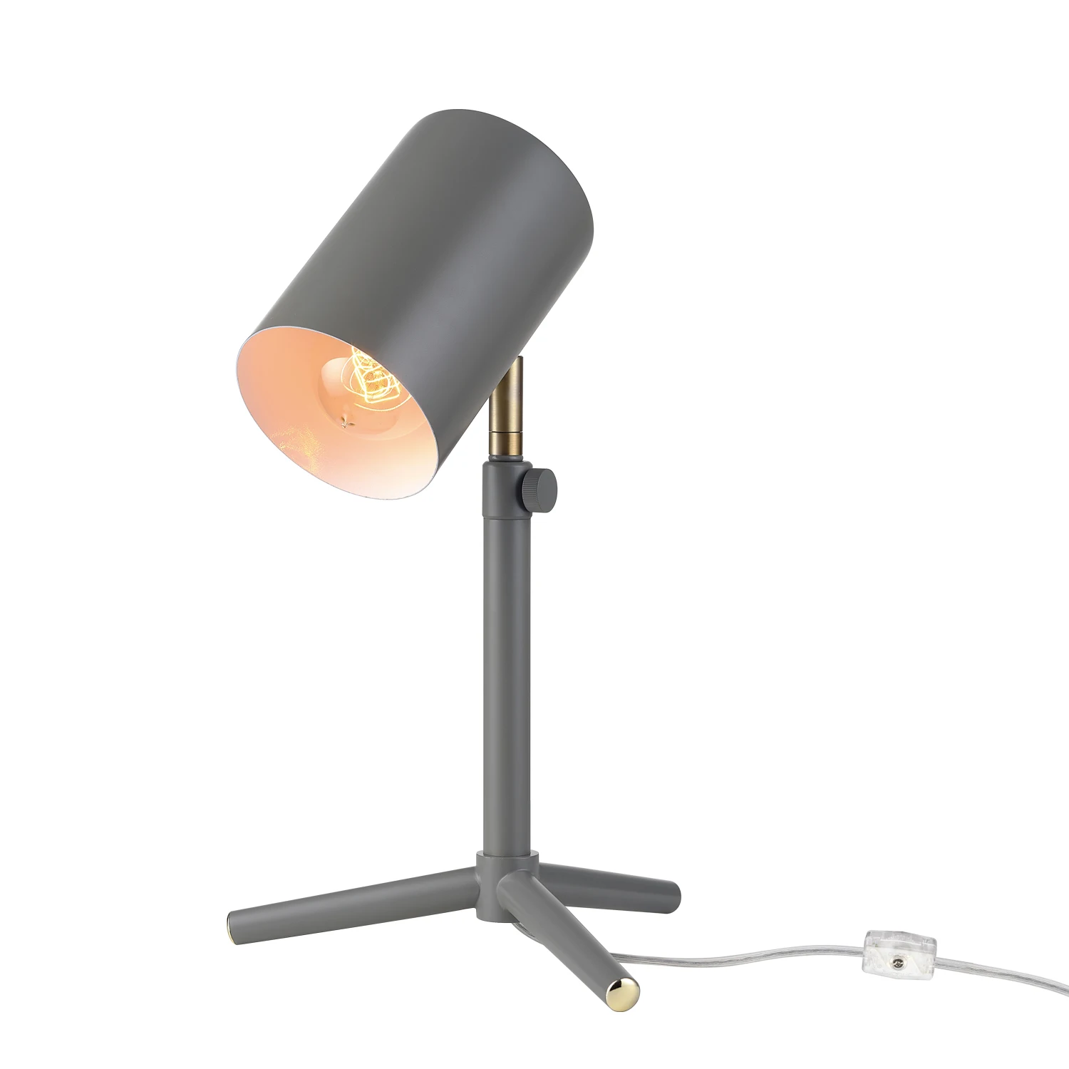 

Pratt 18" Adjustable Height Matte Gray Desk Lamp, 91000127
