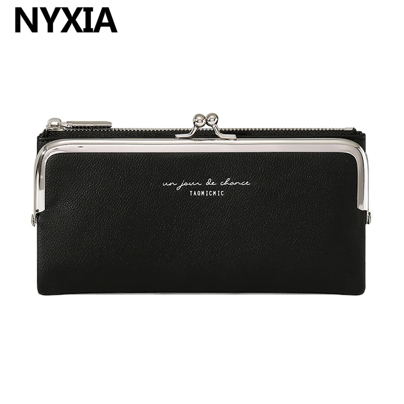 

2022 Long Wallets For Women PU Leather Coin Purses Ladies Card Holder Standard Female Comfortable Contracted Purses Women