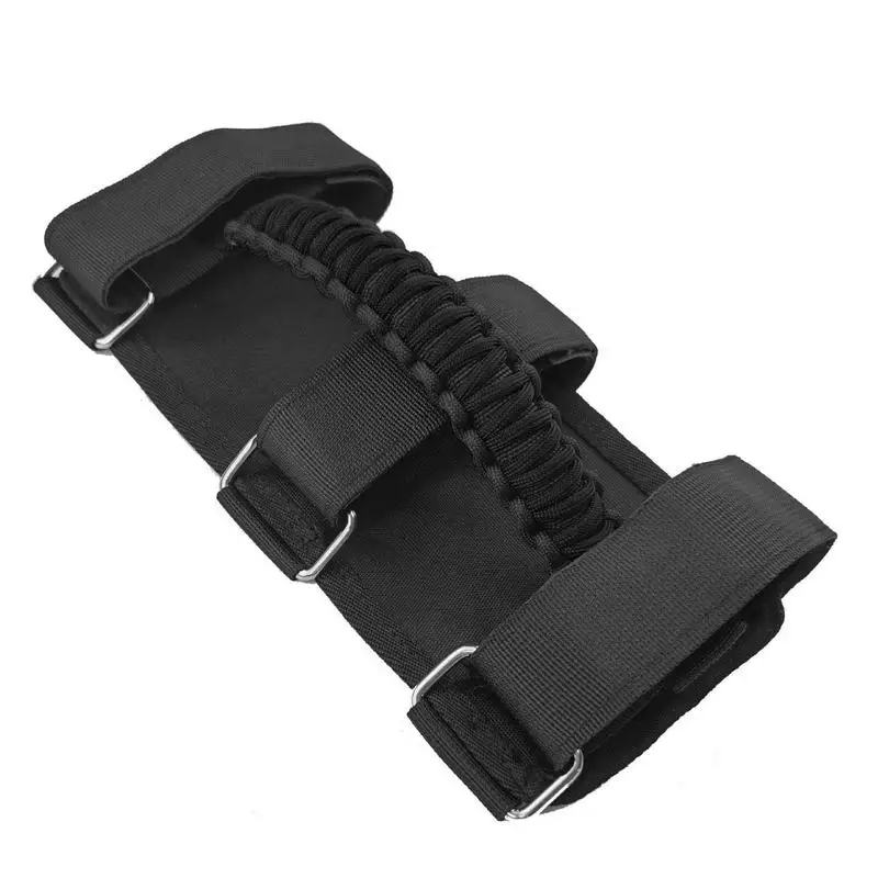 

Universal Grab Handles Upgrade Red Black Grip Handle Roll Bar Grab Handles Grip Handle For Sports Paracord Roll Bar Handles