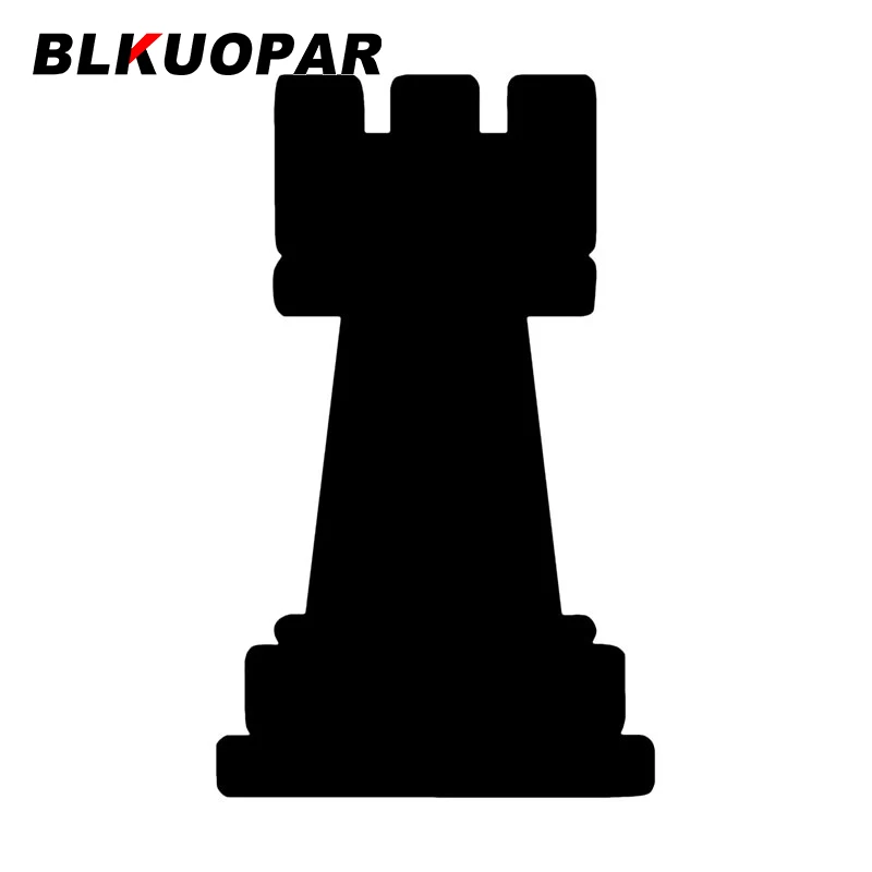 

Забавные автомобильные наклейки BLKUOPAR в виде шахматного замка, забавные наклейки «сделай сам», персональные аниме креативные наклейки на ло...