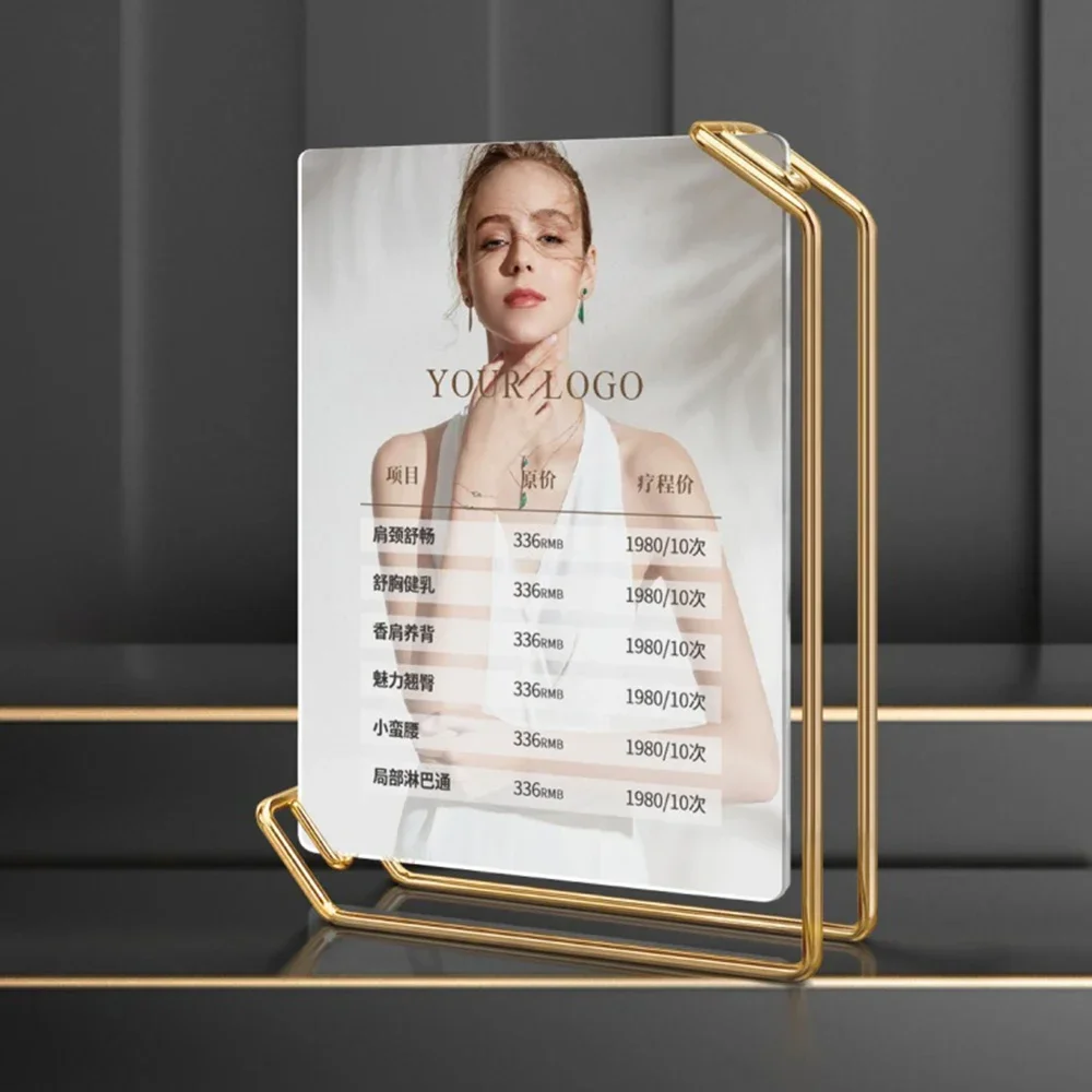 Акриловая фоторамка 6 8 дюймов двухсторонняя прозрачная рамка меню A4 прайс-лист