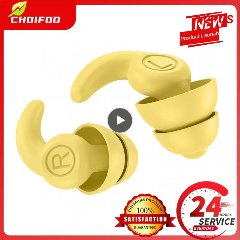 

1/2PCS Anti Noise Silicone Earplugs Waterproof Swimming Ear Plugs For Sleeping Diving Surf Soft Comfort Natation Swimming Ear