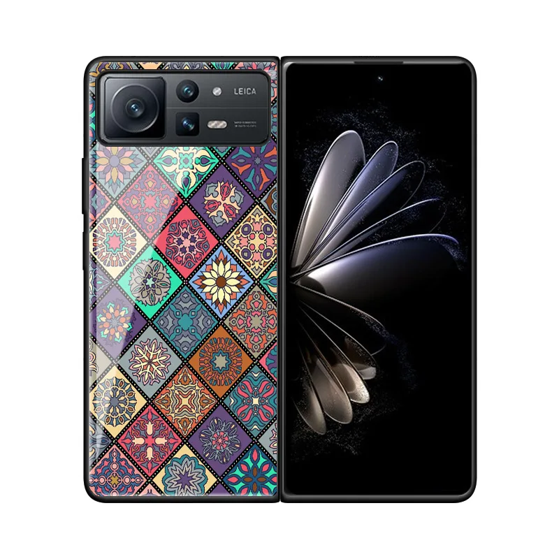 Tempered Glass Case for Xiao-mi Mi Mix Fold 2 Case for Mi Mix Fold2 5G Case Flip Case