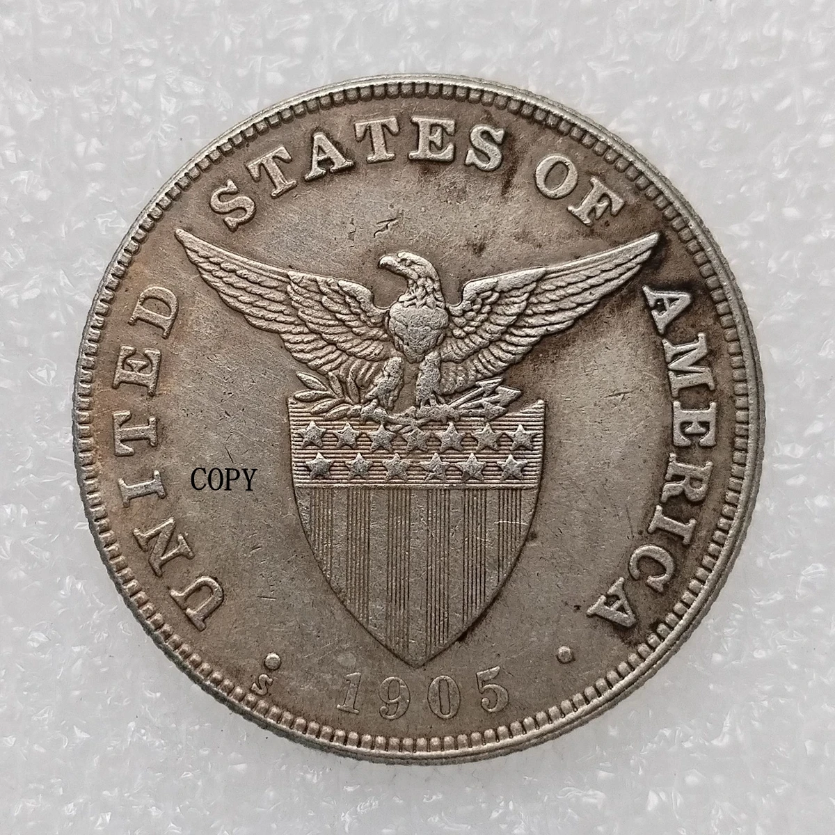 Посеребренная декоративная монета Филиппины 50 Centavos 1903-1906 геннадий е аляев полное собрание сочинений том 2 1903 1907