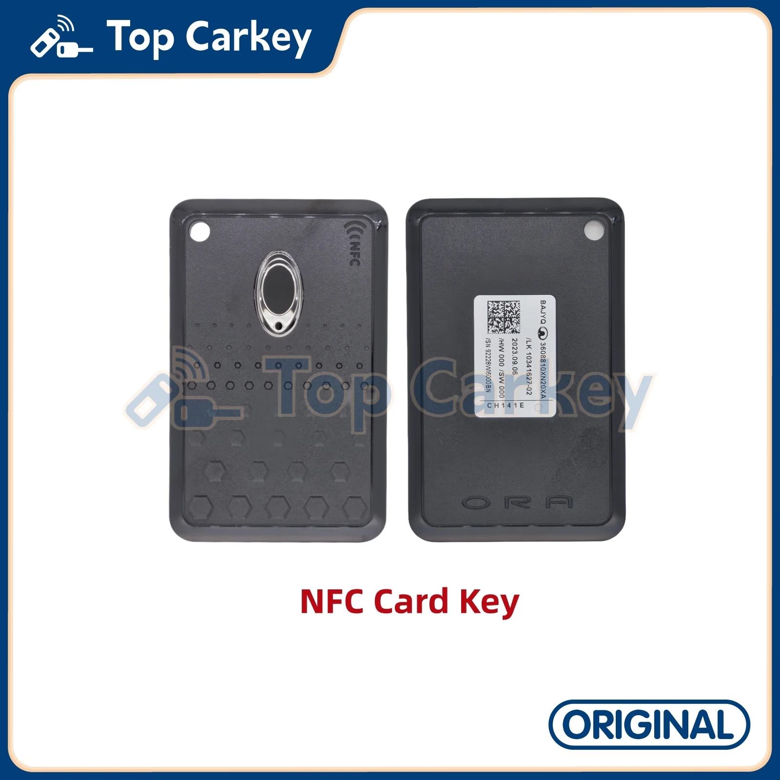 

TopCarkey оригинальный смарт-ключ NFC-карта ID47/4A чип 433 МГц для Great Wall GWM ORA Good Cat ORA 03GT 07