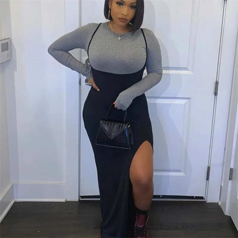 Юбка Женская длинная трапециевидная с высокой талией на бретелях весна-лето |