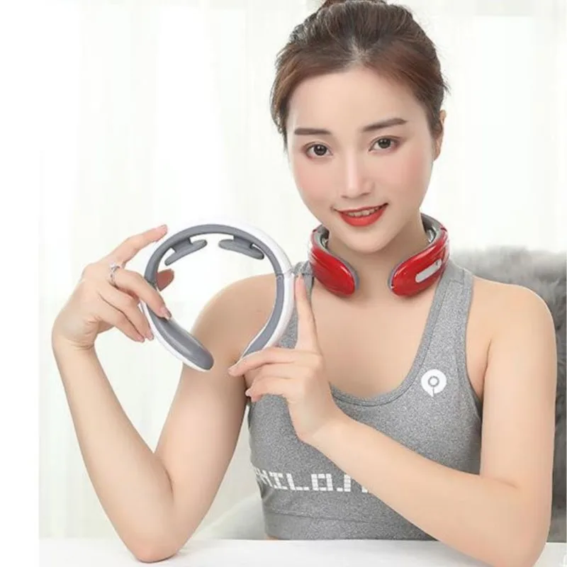 

Neck Massager Health Care EMS Tens Massage Machine Vibro Electric Pulse Relaxation Massager Pain Relief Acupuncture Patting