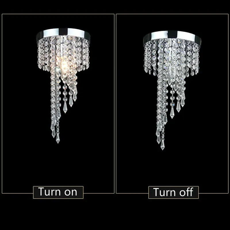 Люстра хрустальная в современном стиле потолочный светильник с