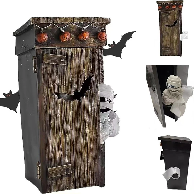 Открытая дверь для Хэллоуина домашнее украшение подарок уличный туалет мамина