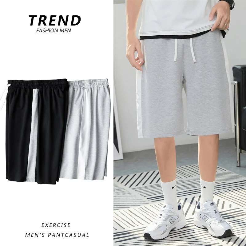 New Fashion Student Youth 5-Point Pants Men'S Summer Pure Cotton Beach Sports Leisure Summer Korean Fashion Loose Shorts Trouser