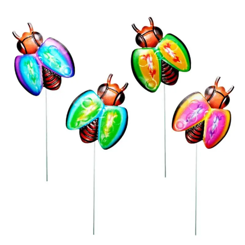 

Металлический декор божьей коровки, 4 шт., 3D железная божья коровка, Декор, металлические ставки, поделки, декоративная божья коровка, двор, ставка, сад, животные, декор на стену