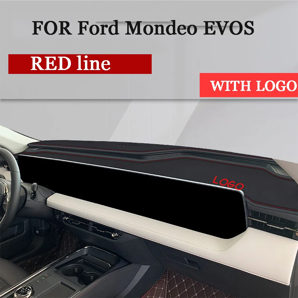 Кожаный Автомобильный Коврик для Ford Mondeo EVOS 2022 2023 коврик приборной панели чехол с