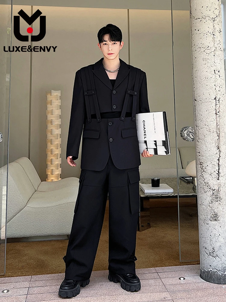 

Роскошный & ENVY оригинальный дизайнерский Мужской Блейзер со съемной подкладкой на плечах