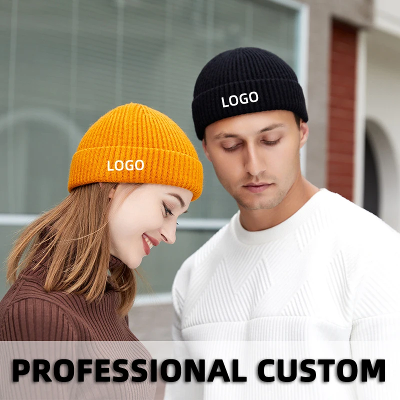 

Шапка, унисекс, зимняя, вязаная, с вышитым логотипом