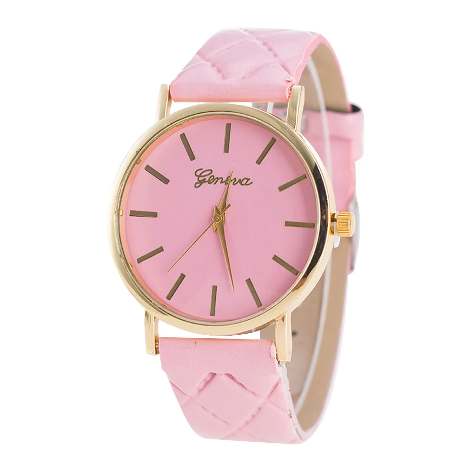 

2022 New Fashion Ladies Diamond Plaid Leather Quartz Watch Gold Case Watch Quartz Clock Dress Wristwatches Reloj Mujer #33