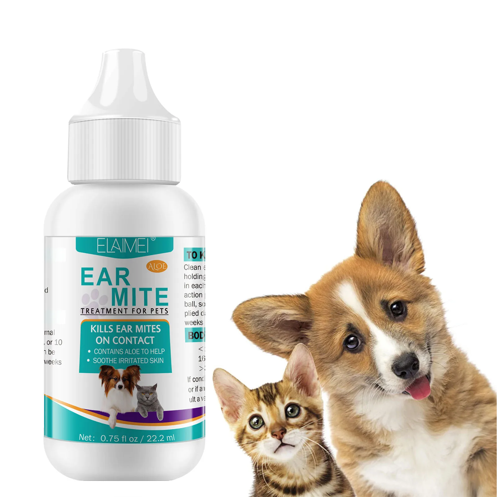 

Dog Ear Wash Dog Ear Wash Daily Care Safe Healthy Dog Ear Cleaner Solution Good Effect Clean Soothe Pet Otic Drops For Waxy Ears