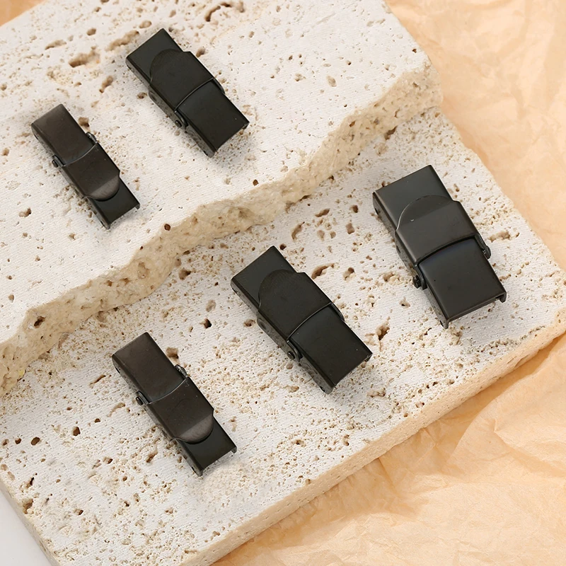 Stainless Steel Clasp Bracelets Connector End Clasp for Flat Leather Cord Connector DIY Bracelet Jewelry Making Accessories