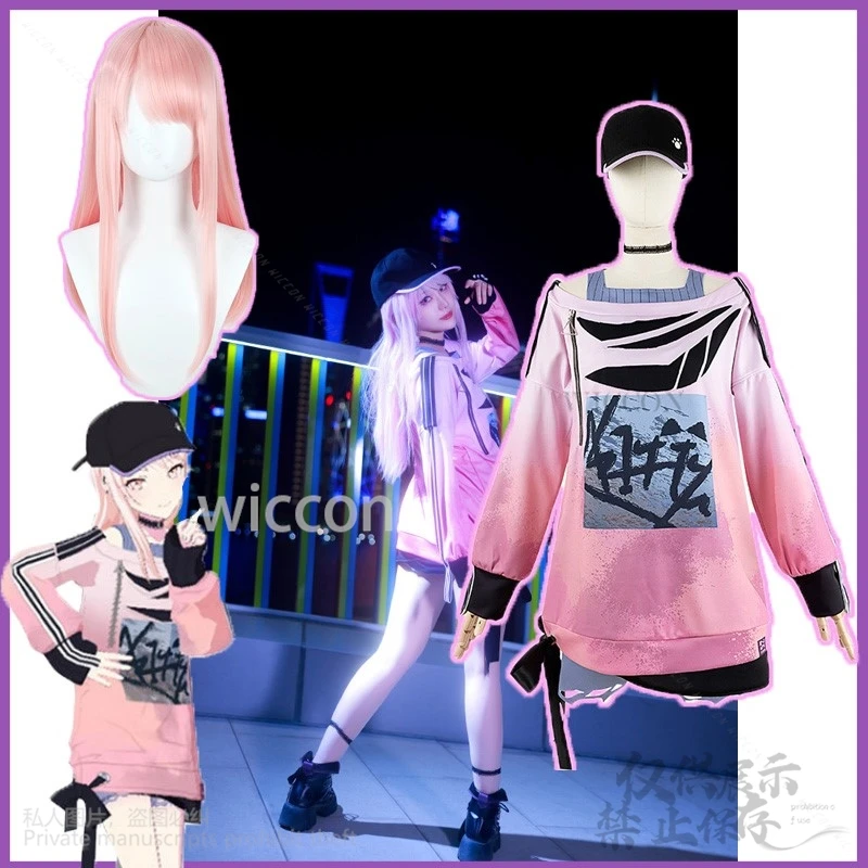 Акияма Мизуки аниме игровой проект Sekai красочный сценический косплей костюм