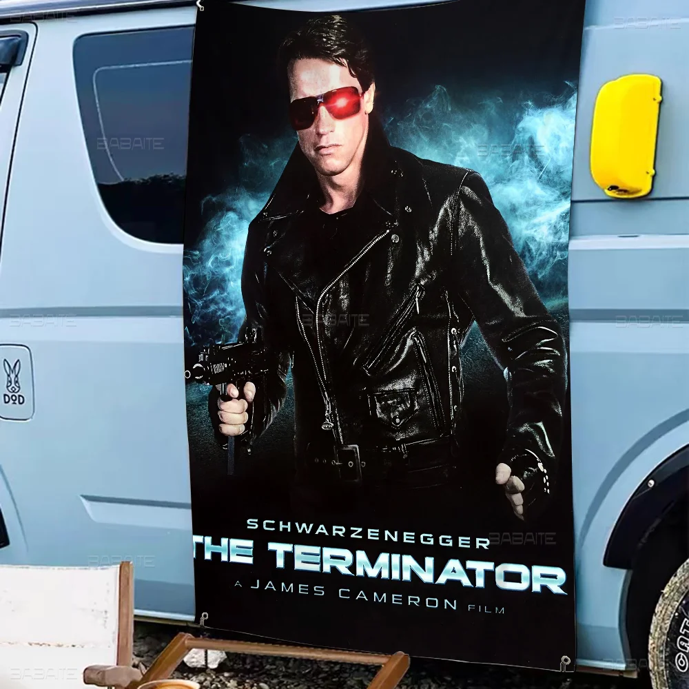 T-terminator Man Retro Flags Multiple Choice Living Studio Booth Interior Decoration Banner