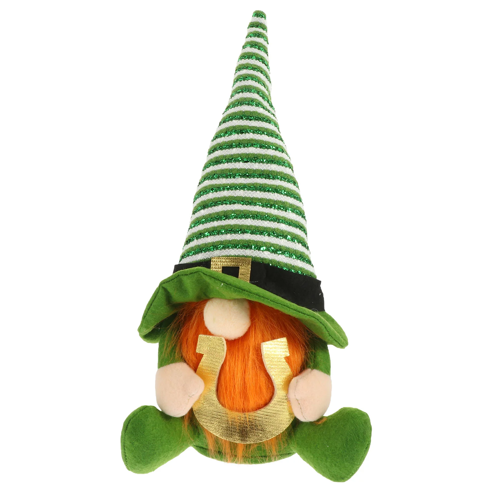 

Green Hat Ornament Santa Statue Leprechaun Plush Dolls Christmas Gnome Figurine Cloth Green Gnome Elder