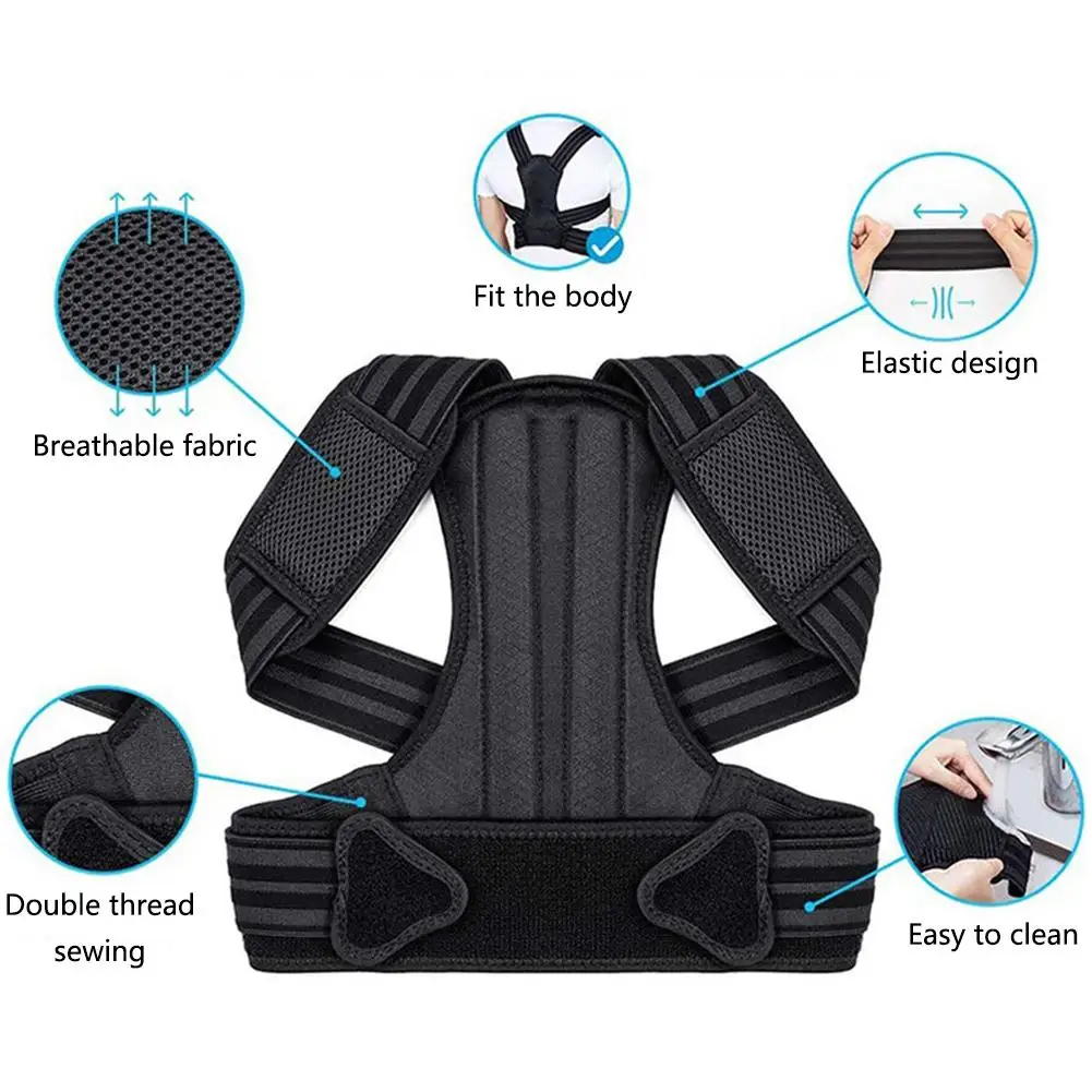 

Breathable Men Women Back Brace Posture Corrector For Upper Lower Back Back Pain Relief Hunchback Correction