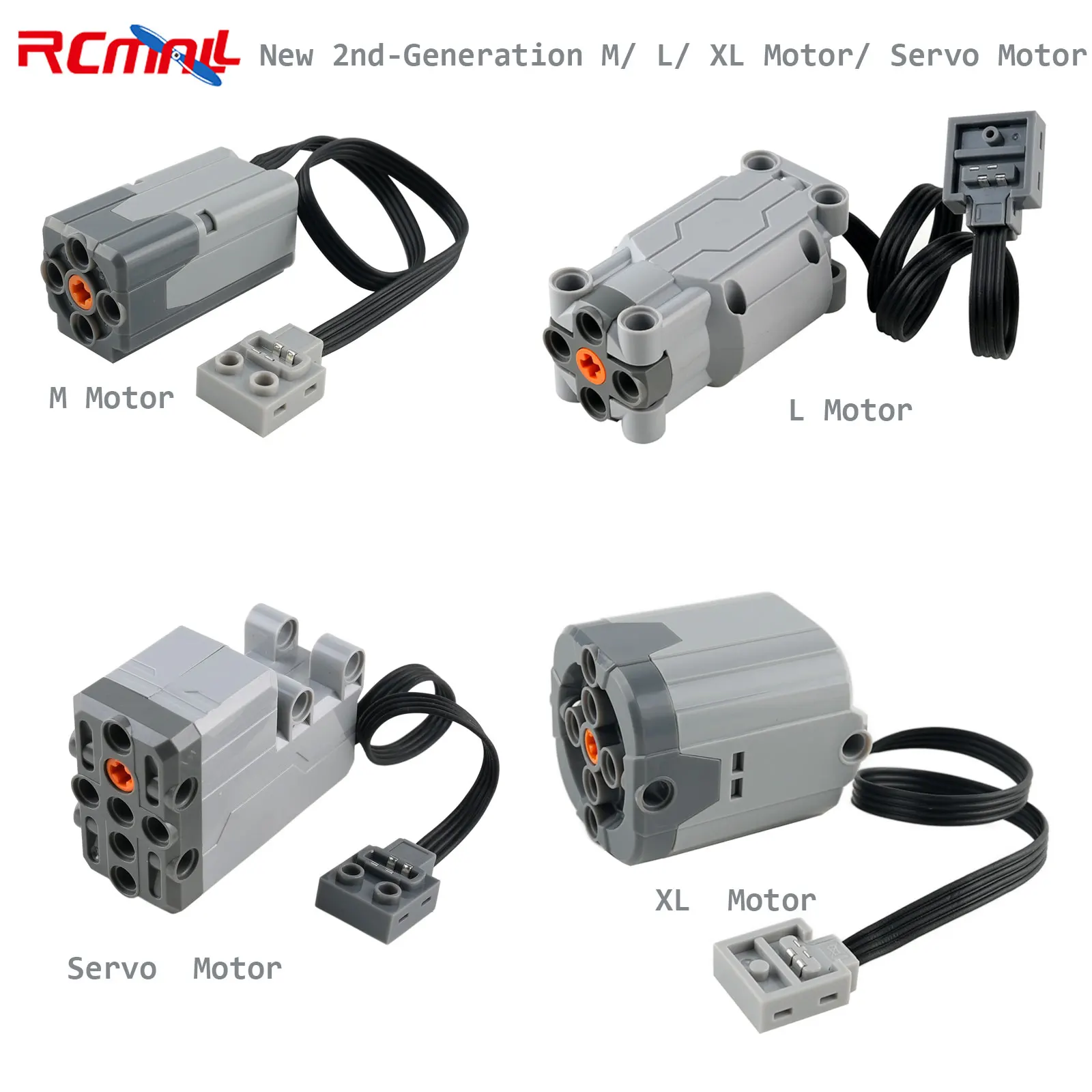 Фото Новые технические детали Power Function: улучшенный мотор с высоким крутящим моментом (M/L/XL), сервомотор для конструкторов MOC №1