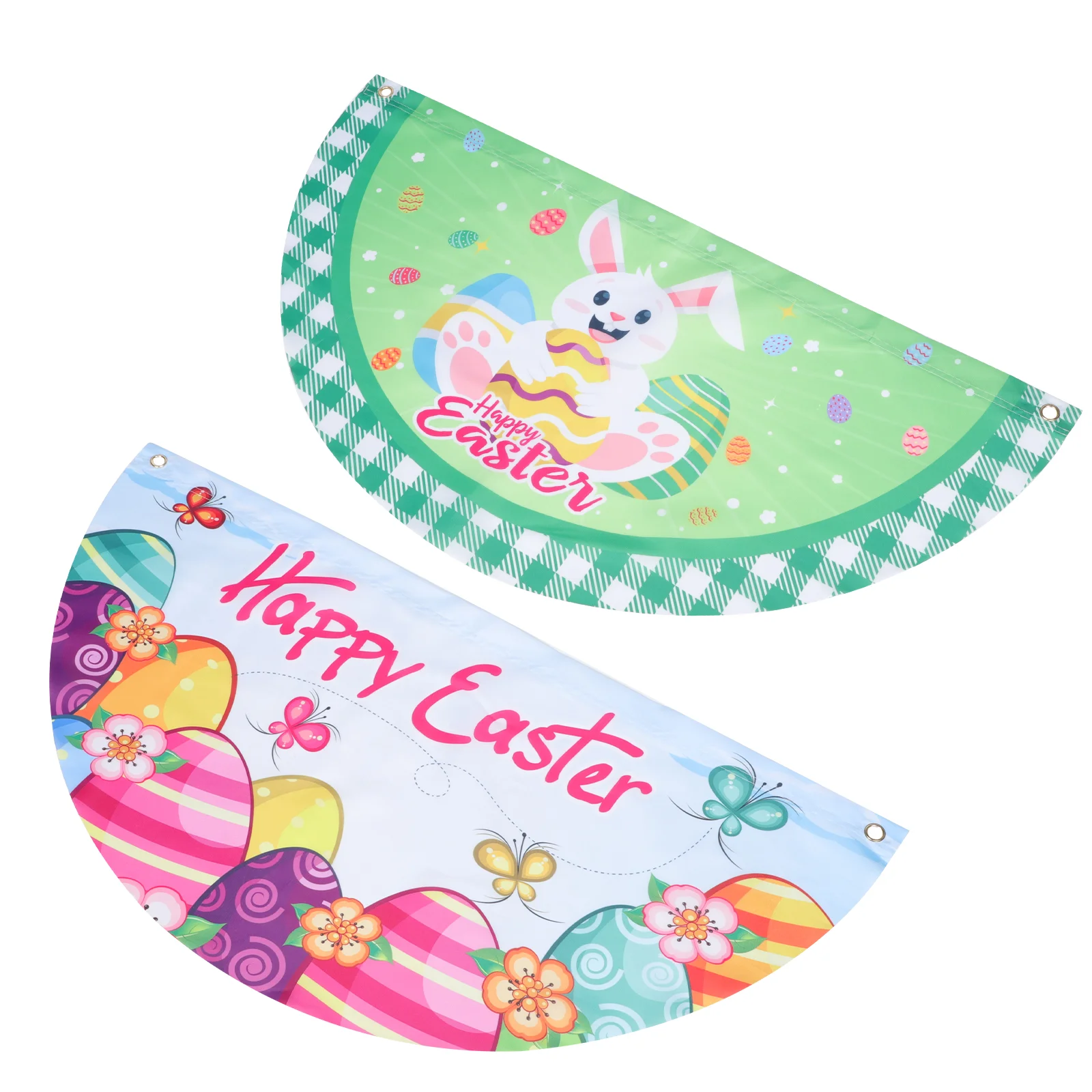 

Easter Flag Garden Flags Happy Banner Decoration Outdoor Fence Spring Day Bunting Bunny House Party Fan Sign Hanging Ornament