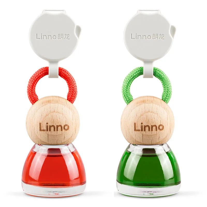 Linno Chinese Brand Car Perfume Essential Oil Material Circular Bottle Design Cute And Adorable Pure Plant Retrieval More Safety